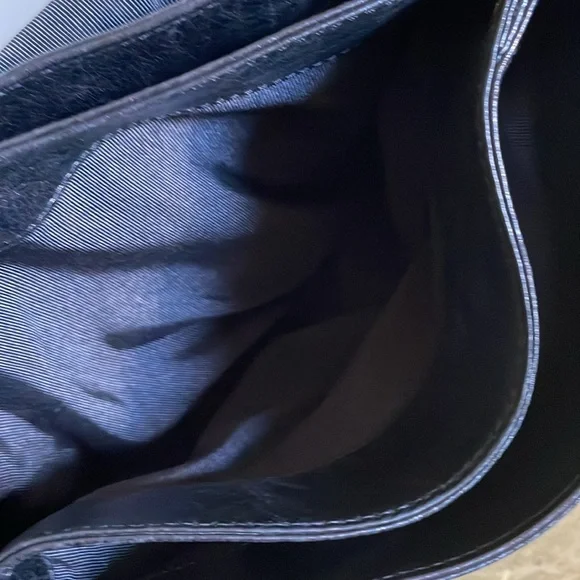 Leopard Print and Black Leather Shoulder Bag. Badgley Mischka Coralie Calfhair. - Picture 11 of 13